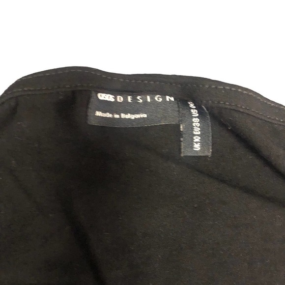 ASOS Top Womens Size 6 Black Square Neck Cropped Long Sleeves - Picture 4 of 7